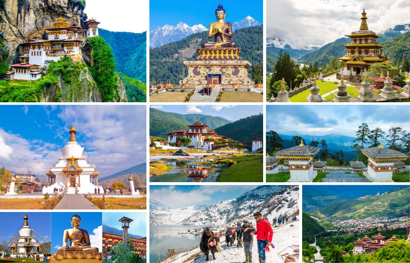 Phuentsholing 2N - Thimphu 2N – Punakha 1N – Paro 3N – Siliguri/Bagdogra 1N