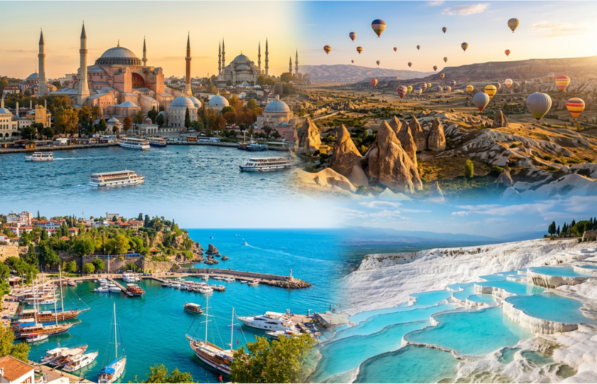  Istanbul 3N – Cappadocia 2N – Antalya 2N - Pamukkale 1 N