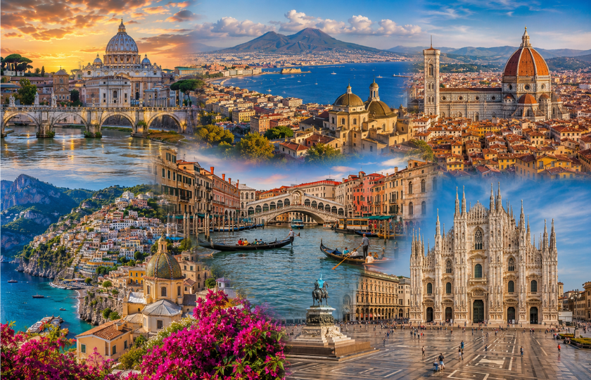 Rome 2N - Naples 2N - Florence 2N - Venice 2N - Milan 2N